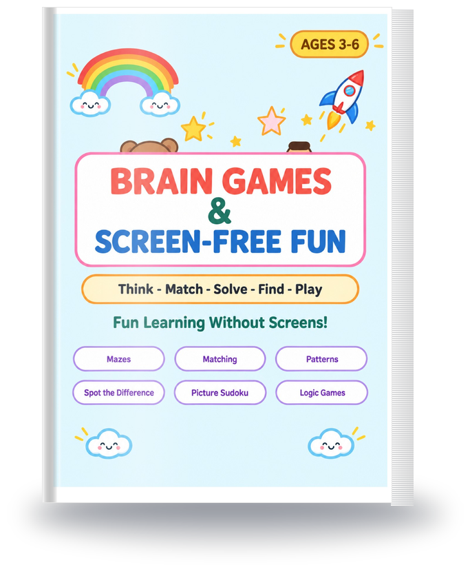 Brain Games Workbook 3D Mockup