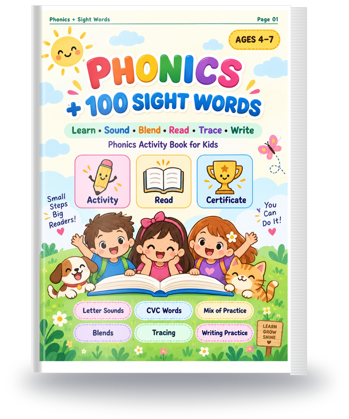 Phonics & Sight Words 3D Mockup